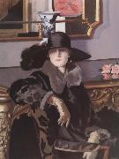 Francis Campbell Boileau Cadell Lady in Black oil on canvas